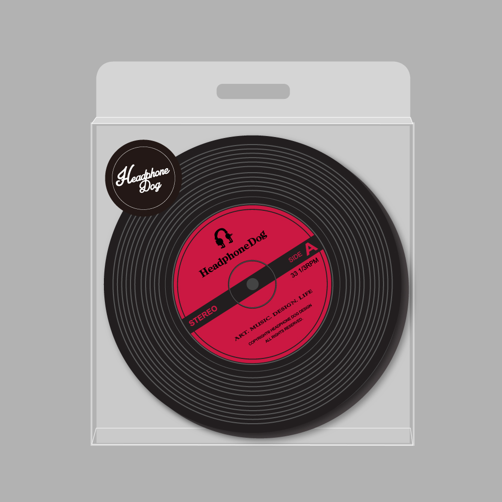 Vinyl Record Coaster X2, , large