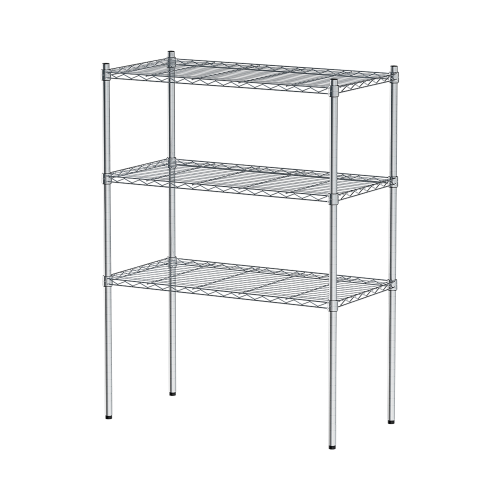 【Y HOUSE】90x45x120cm Lightweight Three-layer Iron Rack Iron Rack Shelf-Electroplating, , large
