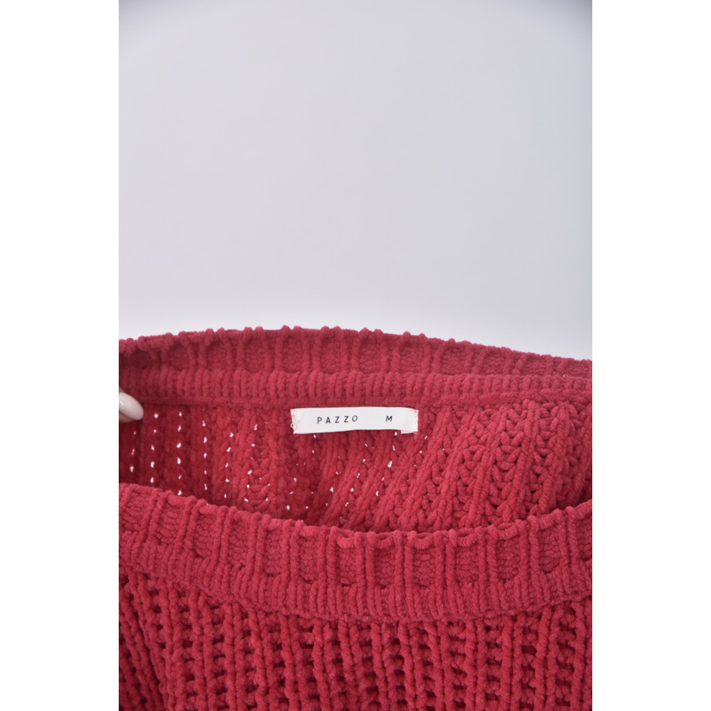 (2XL) pazzo保暖紅色毛衣二手衣, , large
