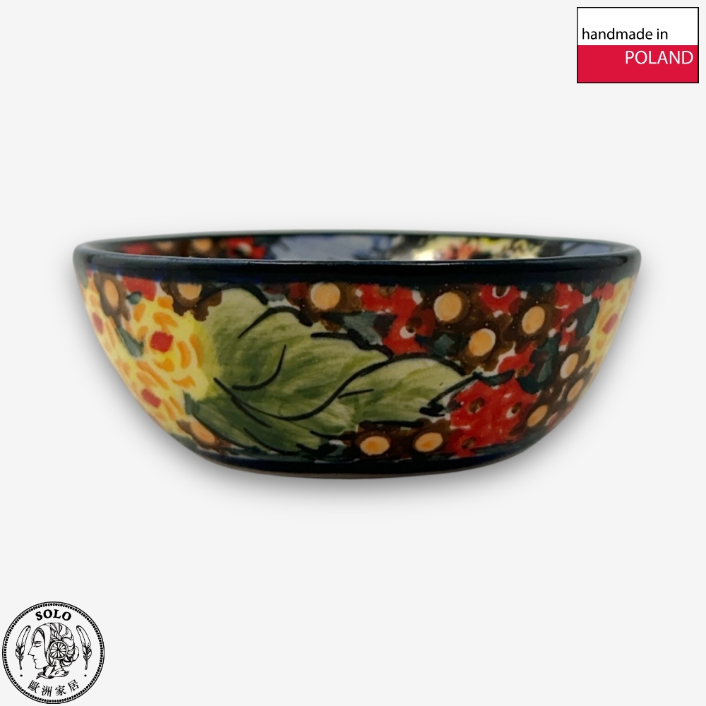 【SOLO Vintage】Cerraf Polish Pottery 9cm Small Bowl Where Flowers Bloom Deeply Series Made in Poland, , large