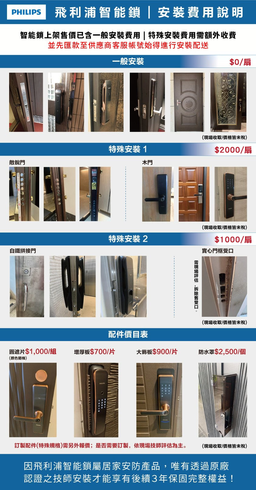 Philips 飛利浦 ALPHA 五合一推拉式智能門鎖/電子鎖 曜石黑(指紋│卡片│密碼│鑰匙│WIFI/含基本安裝), , large