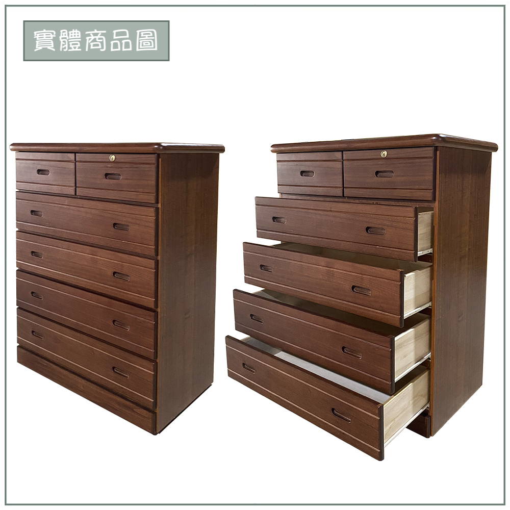 【唯熙傢俱】琳恩樟木色五斗櫃 抽屜櫃, , large