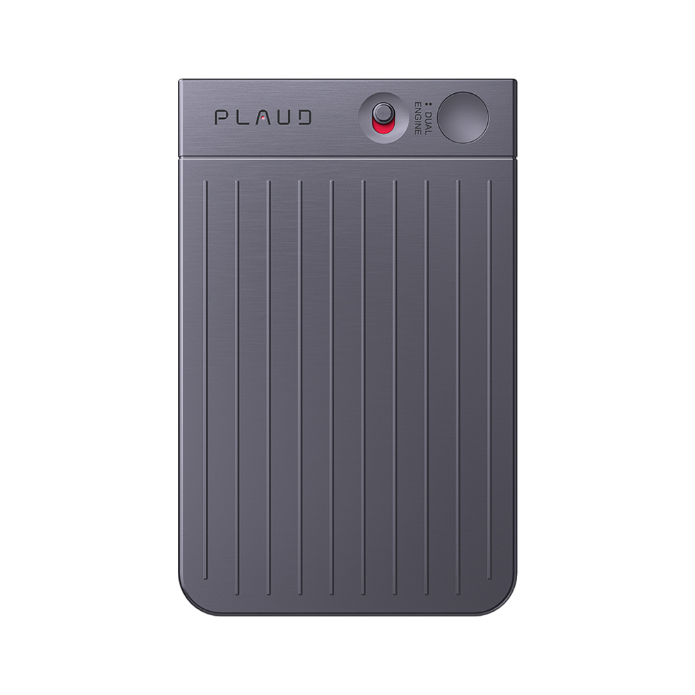 PLAUD NOTE ChatGPT AI 智慧錄音卡 內附黑色皮套 送每月300分鐘免費轉寫時數 錄音後自動生成筆記-太空黑, 太空黑, large