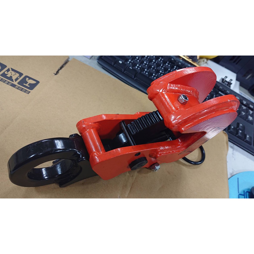 WIN五金 WIN-TMS 安全扣款 1-3T 安全吊具-橫吊 快脫式 鋼構吊夾 鐵板吊夾 吊具 鋼板夾具 夾持器, , large