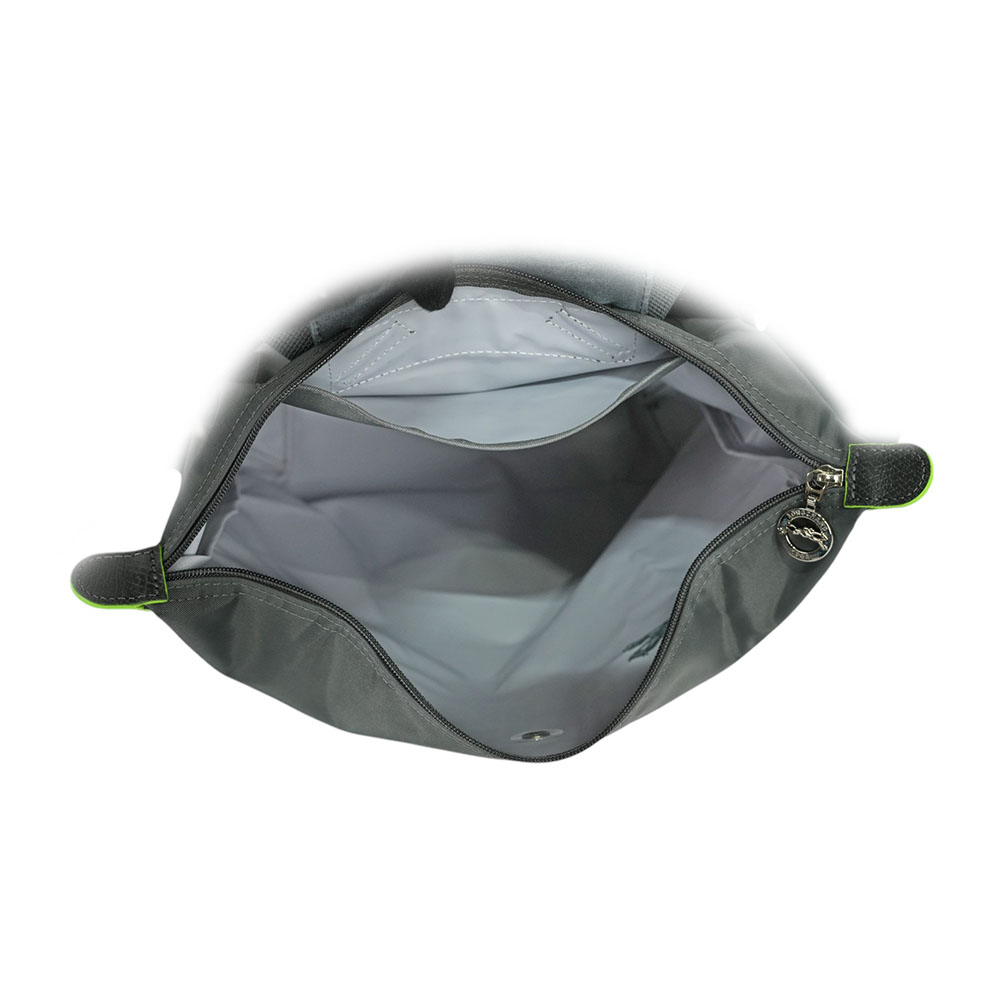 LONGCHAMP Le Pliage M 再生帆布中型折疊後背包/石墨灰, , large