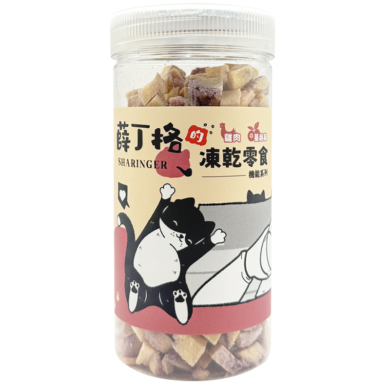 【SHARINGER 薛丁格】機能型貓咪凍乾零食 70g-雞肉+蔓越莓, , large