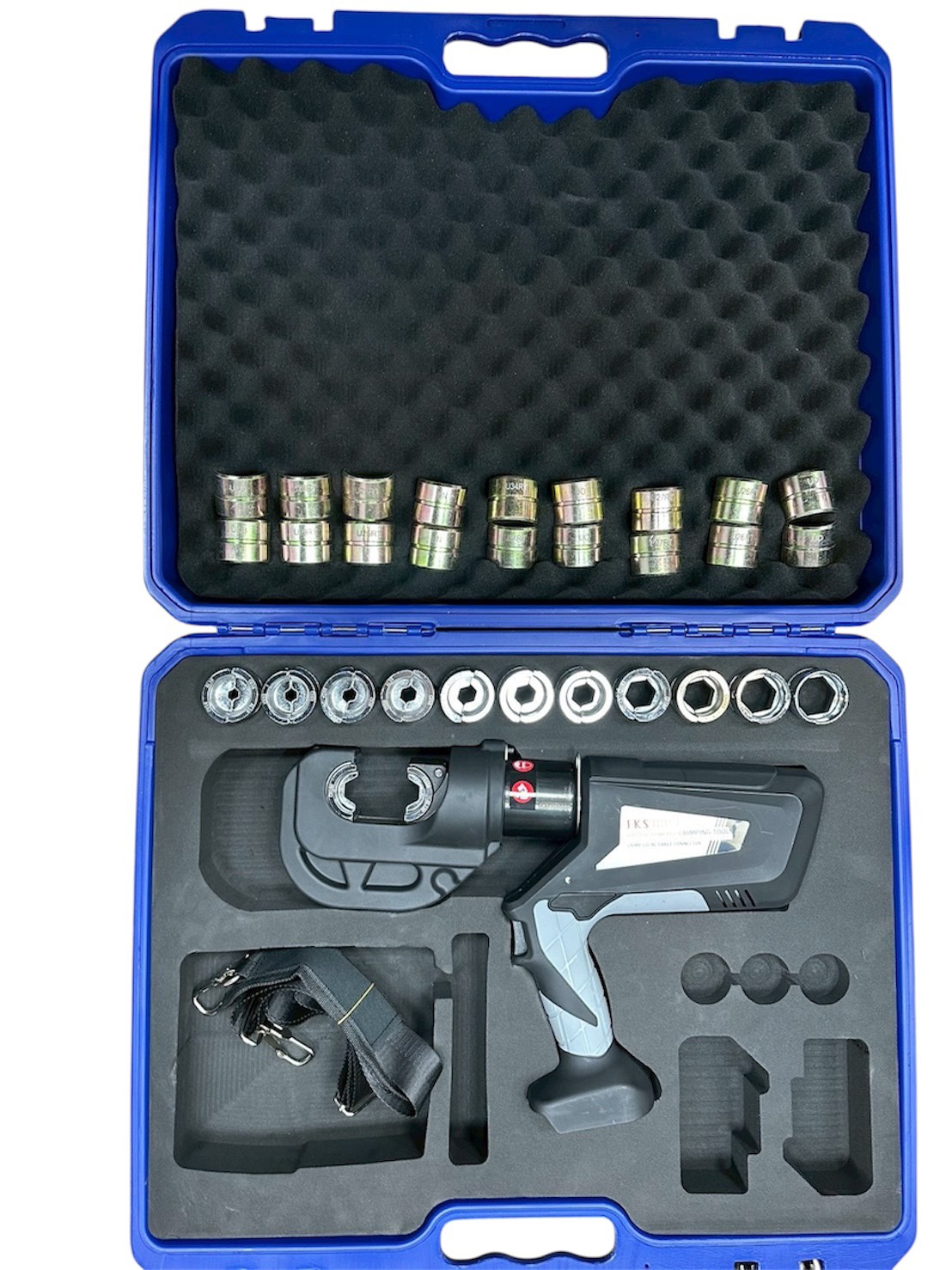 WIN五金 FKS BOST 18V槍型壓接機 FKS-400C 12頓出力 壓接鉗 壓接機 壓管鉗 端子鉗 端子壓接機, , large