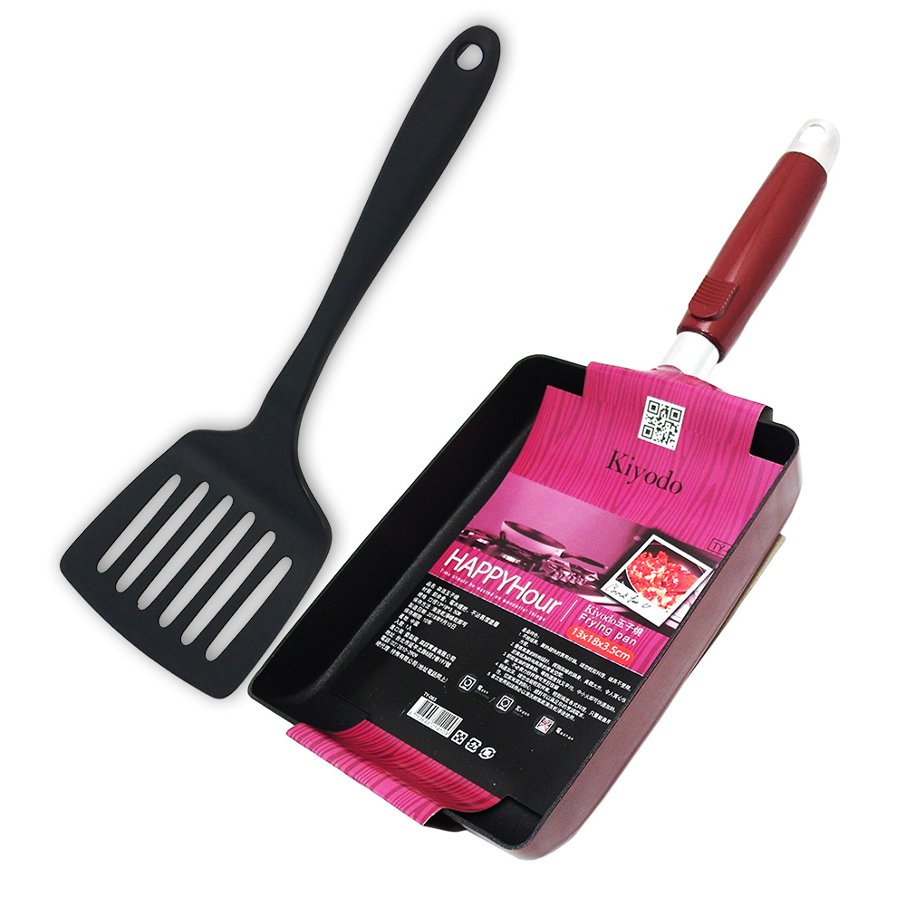 森活玉子燒鍋X1+玉子燒寬邊鍋鏟X1, , large