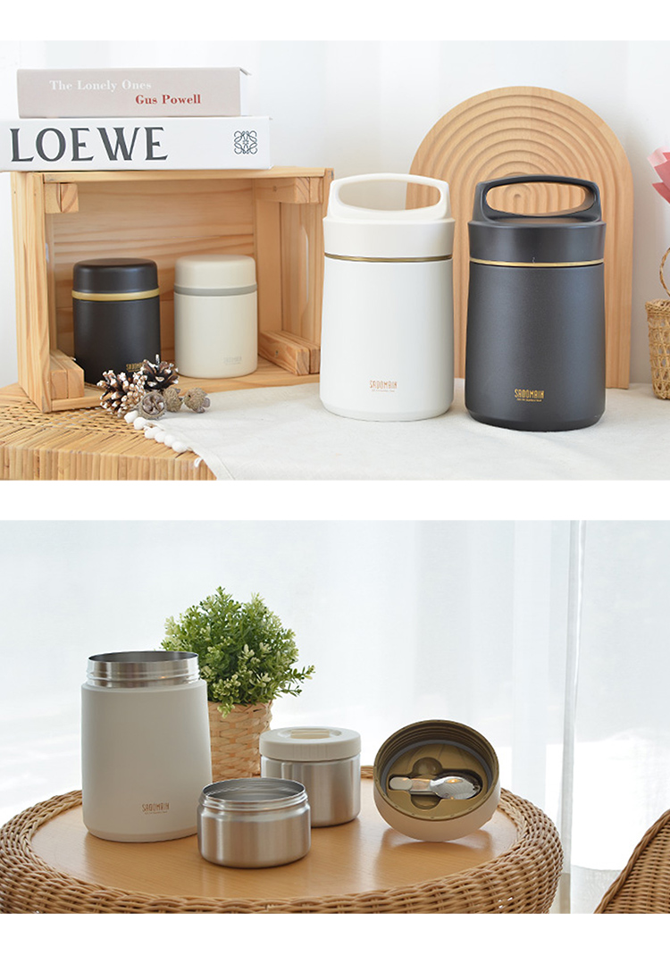 仙德曼雙層316不鏽鋼真空提鍋-1.5L-紳士黑-1組, , large