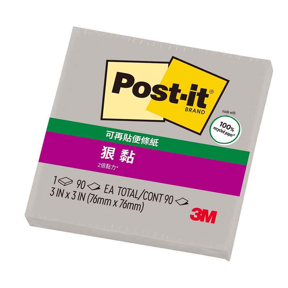 【3M】 狠黏 便利貼  76x76mm 12個/包 654 - 多色可選, , large