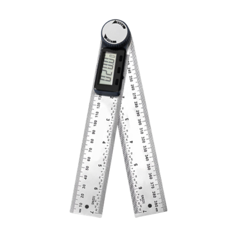 Digital angle ruler &ndash; white/black (plastic) 200mm, , large