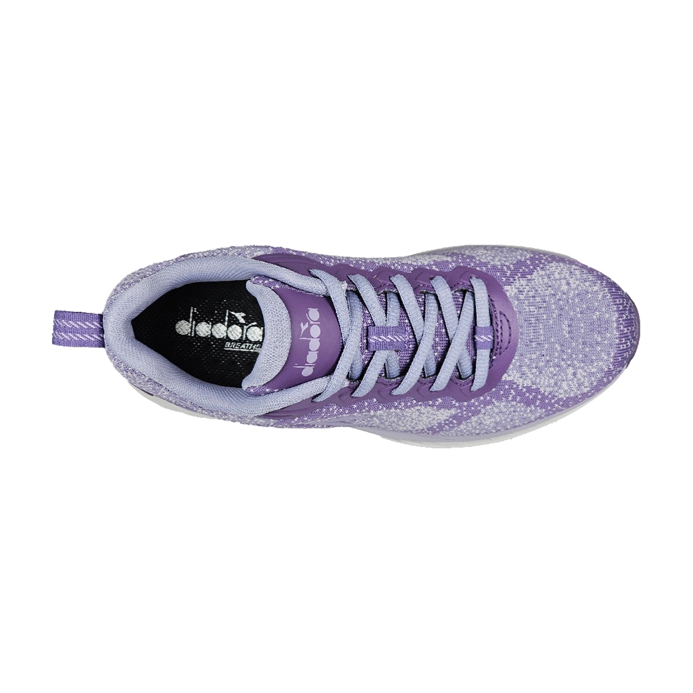 DIADORA迪亞多那 氣動戶外越野鞋 女運動鞋 登山鞋 女鞋 輕量 透氣 針織 吸震 厚底 排濕 耐磨 止滑 卡其 紫, , large