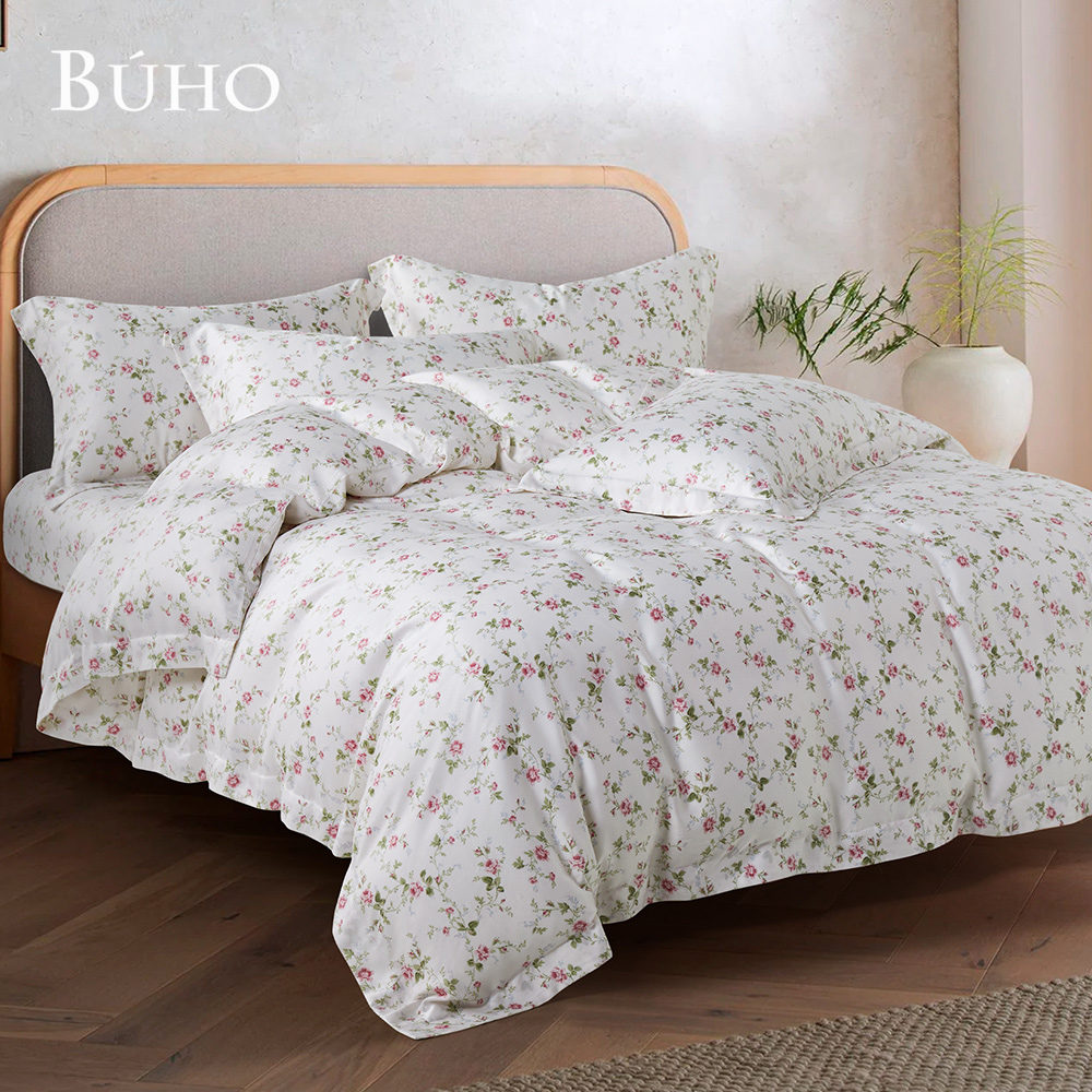 BUHO "Spring View" 60-count 100% TENCEL pure Tencel full-covered cotton dual-purpose quilt winter bag set - double size, , large