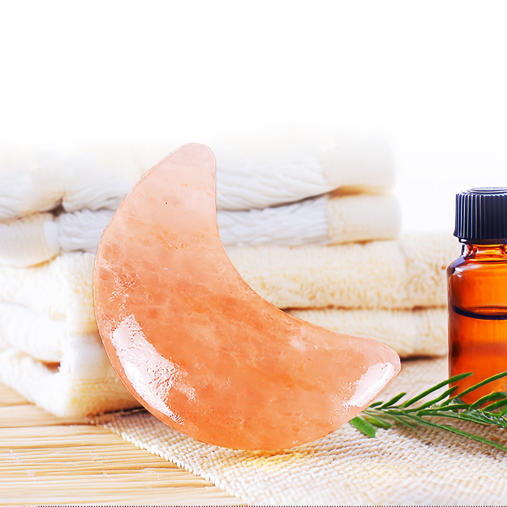 【上手家居】鹽礦刮痧板 月亮(刮痧板/刮痧器/臉部刮痧板/撥筋棒/粉晶刮痧板), , large