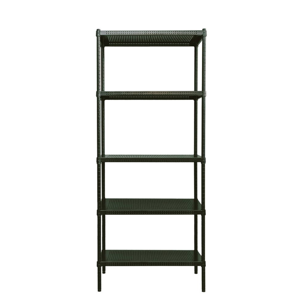 【Y HOUSE】75x45x180cm perforated plate five-layer rack perforated plate rack iron rack - black paint