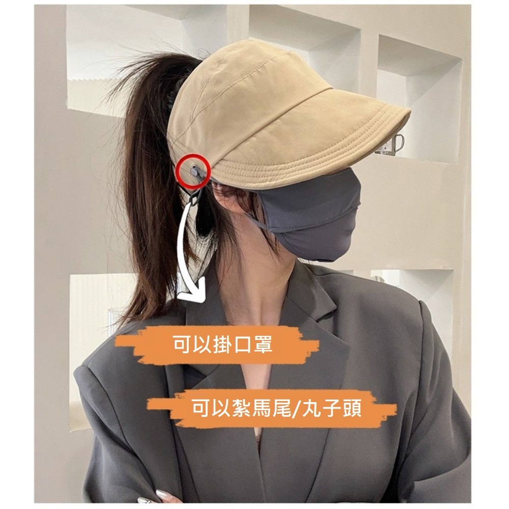 【A&R】防水速乾可折內網款半空頂遮陽帽 奶茶綠, , large