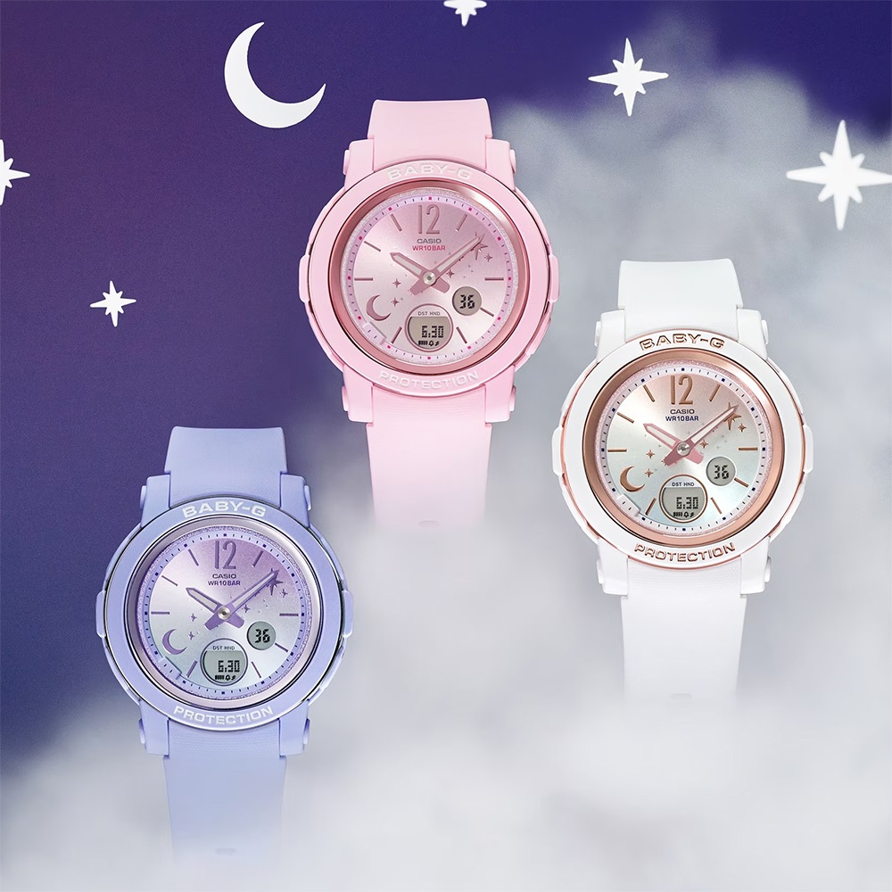 CASIO 卡西歐 BABY-G 星光系列女錶-浪漫粉色 BGA-290DS-4A, , large