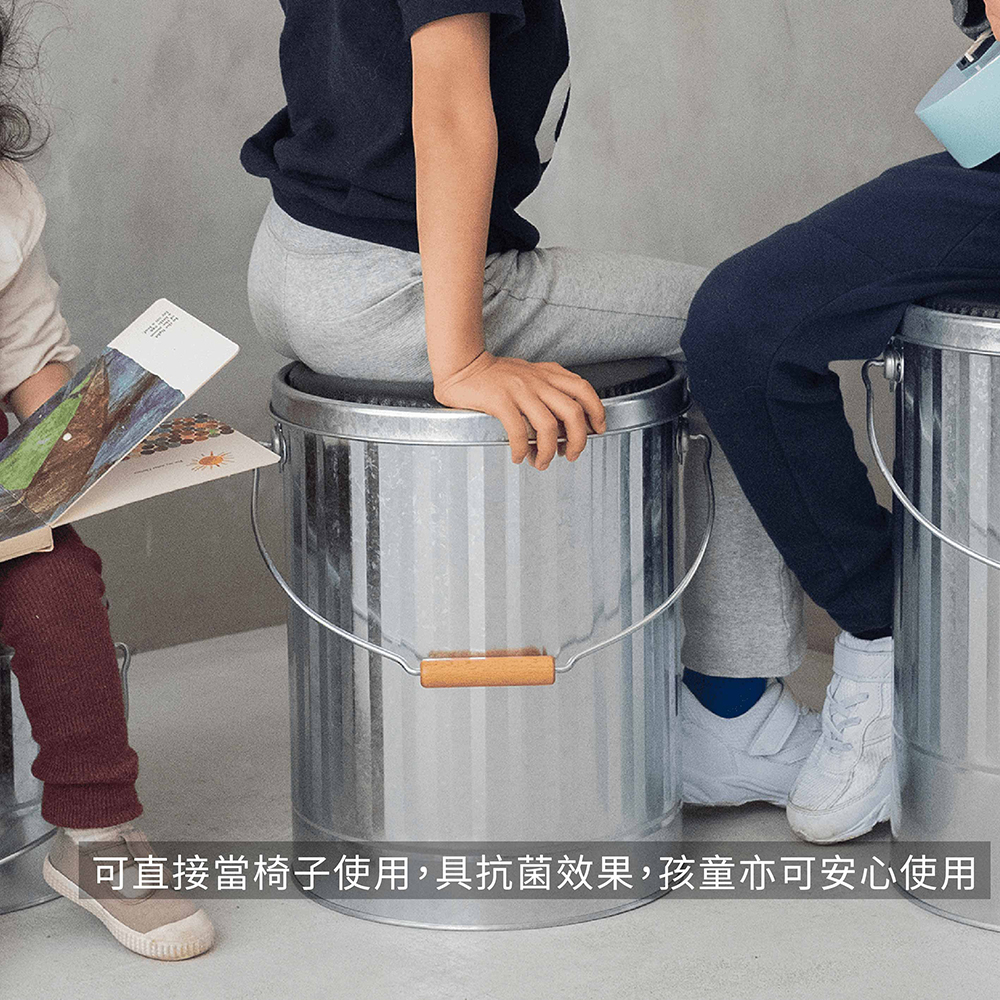 【this-this】日本渡邊金屬｜OBAKETSU 手工製凳子儲物桶 M, , large