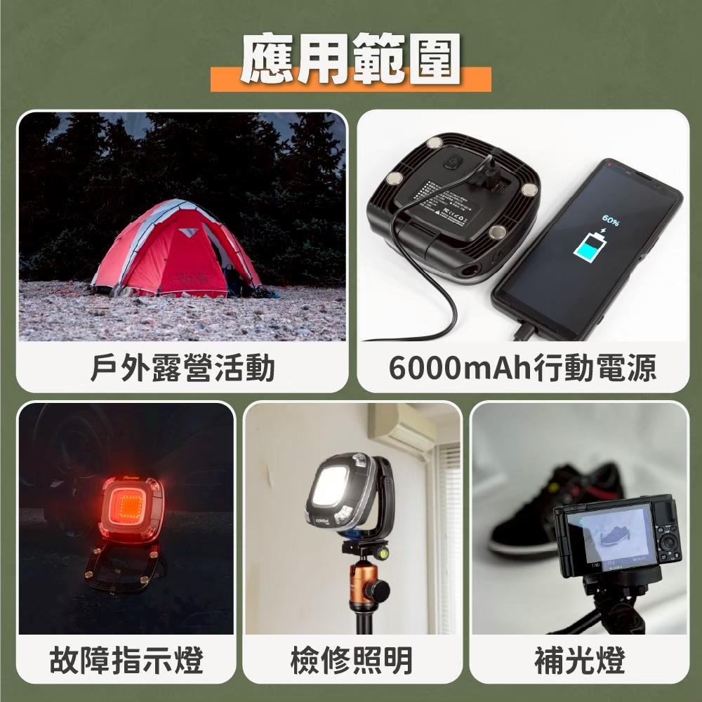 【Panrico 百利世】LED 多功能戶外露營燈 (BI-LW-M0016), , large