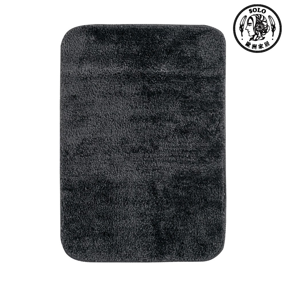 【SOLO歐洲家居】LCW Home 40x60cm 炭黑極簡防滑吸水浴室地墊 迅速吸乾濕腳, , large