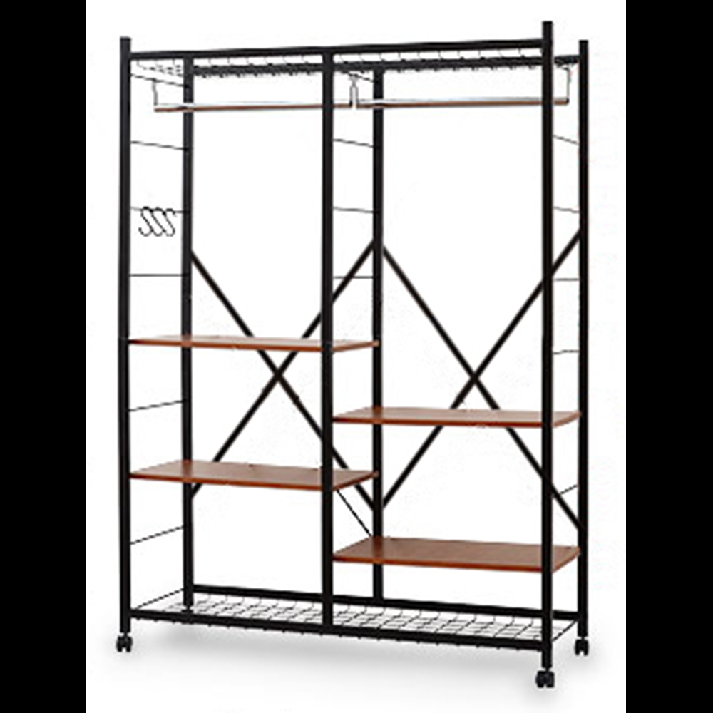 《C&B》Justice移動式置物衣櫥架-寬119cm(台灣生產), , large