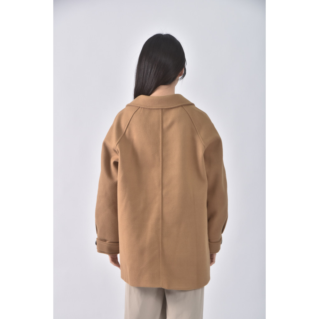 (L) fashion大衣棕色外套二手衣, , large