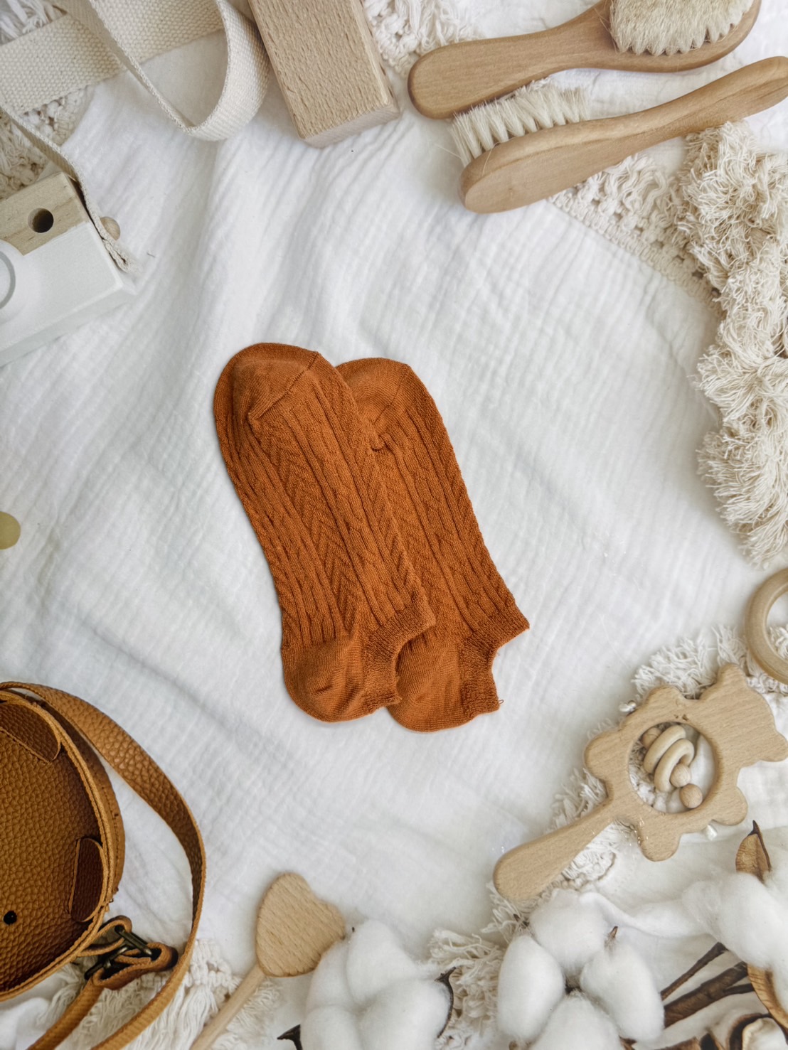 【RUNWAY】《RUNWAY SOCKS》Japanese/Korean Style Candy Socks &ndash; 22 Colors, Double Cylinder No-Show Socks &ndash; Honey Brown Limited Quantity &ndash; While Supplies Last, , large