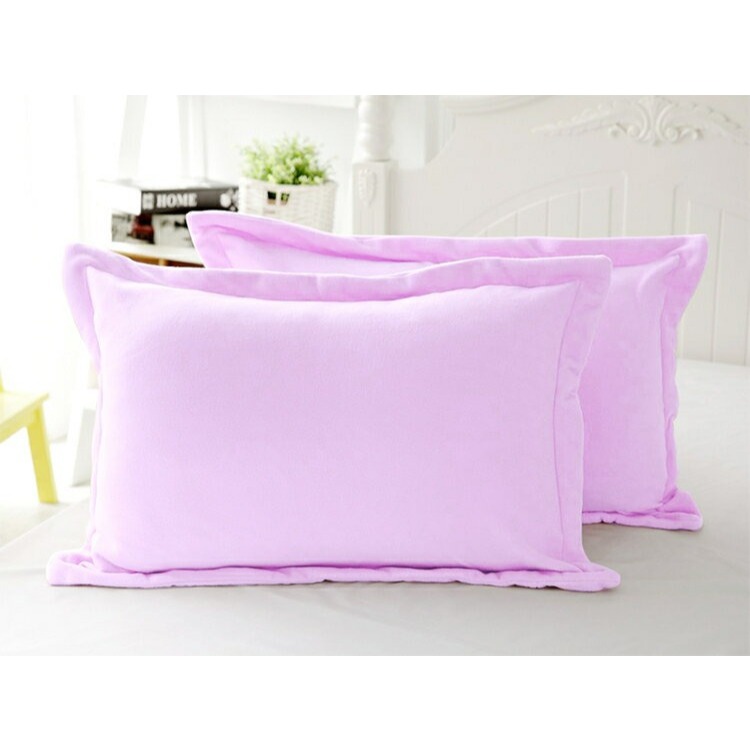 [CINN Far‑Infrared] Nano FIR Brushed Pillowcases – Lilac Pink 2‑Pack, , large