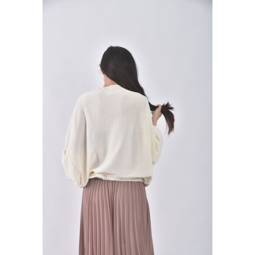 (F) scolar圖案白色長袖上衣二手衣, , large