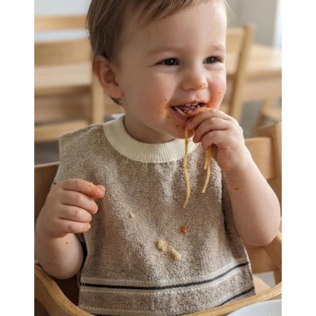 凱美棉業 | 5入組 隨機出色 MIT台灣製 親膚棉柔 純棉吸水兒童圍兜 歐色條紋款, , large