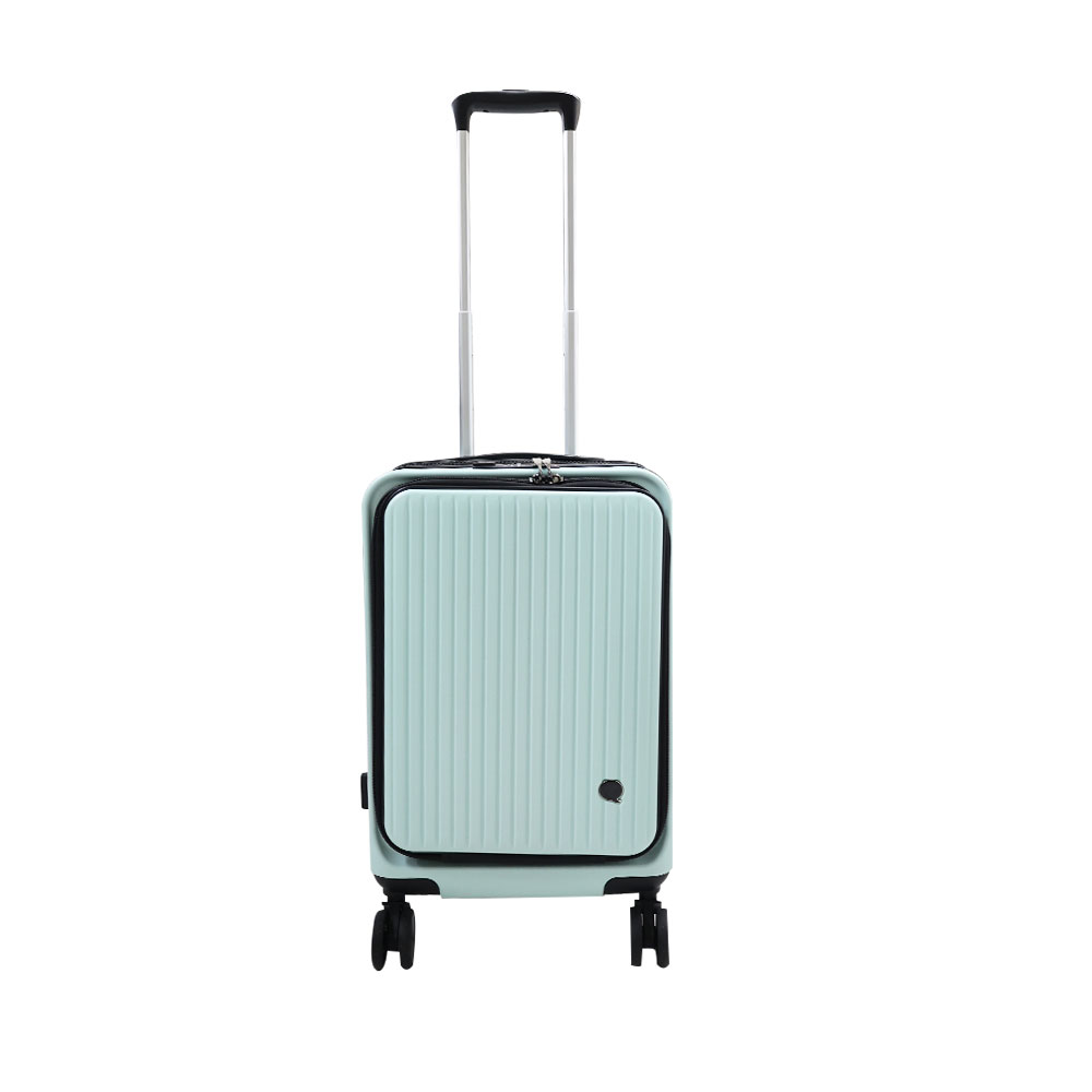 【HJY】鴻嘉源 激省空間深開擴容行李箱24吋-淺綠, , large