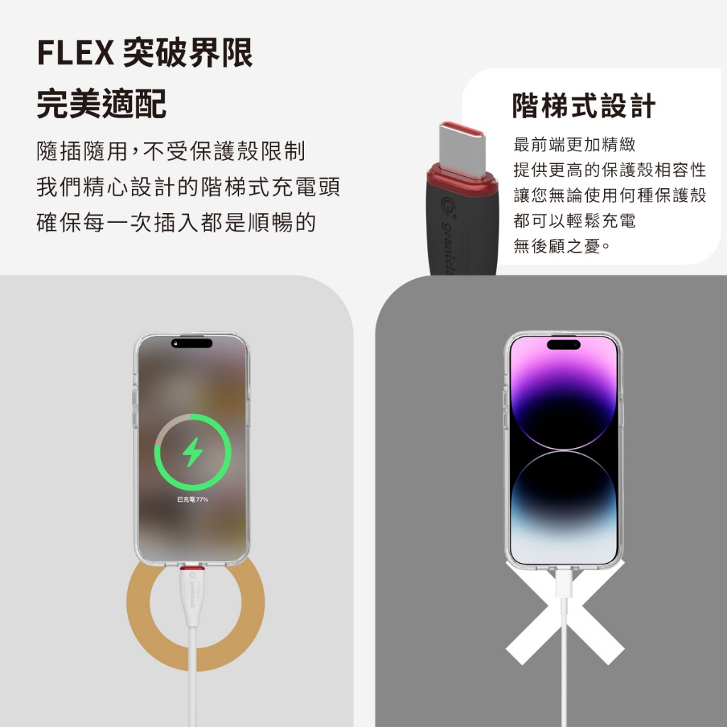 【GC】充滿希望 Type-C to Type-C /  Lightning 240W 液態矽膠充電線, , large