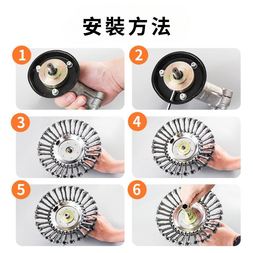 8吋割草機鋼絲打草頭升級款, , large