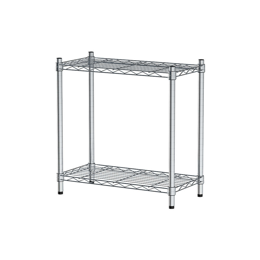 【Y HOUSE】60x30x60cm Lightweight Two-layer Iron Rack Iron Rack Shelf-Electroplating, , large