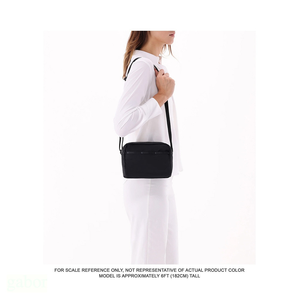 LeSportsac Daniella Crossbody 輕便拉鍊斜背包 送禮-永恆黑, , large