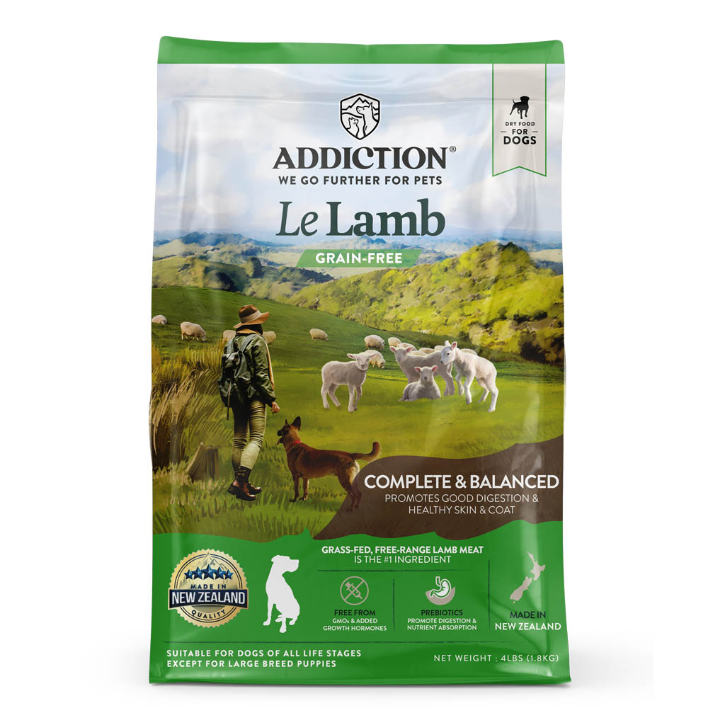 【拉拉寵物小舖】ADDICTION 自然癮食 狗飼料 草飼羊無穀全齡犬9公斤 天然糧 WDJ推薦, , large
