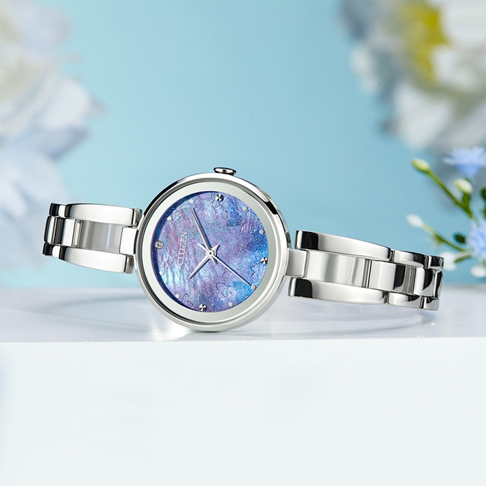 CITIZEN 星辰 夢幻蝴蝶光動能手鍊女錶-28mm EM0801-85N, , large