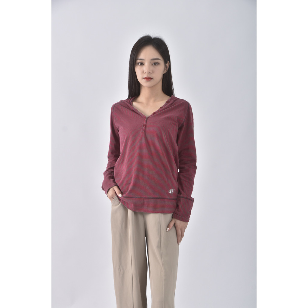 (S) hang ten條紋紅色長袖上衣二手衣, , large