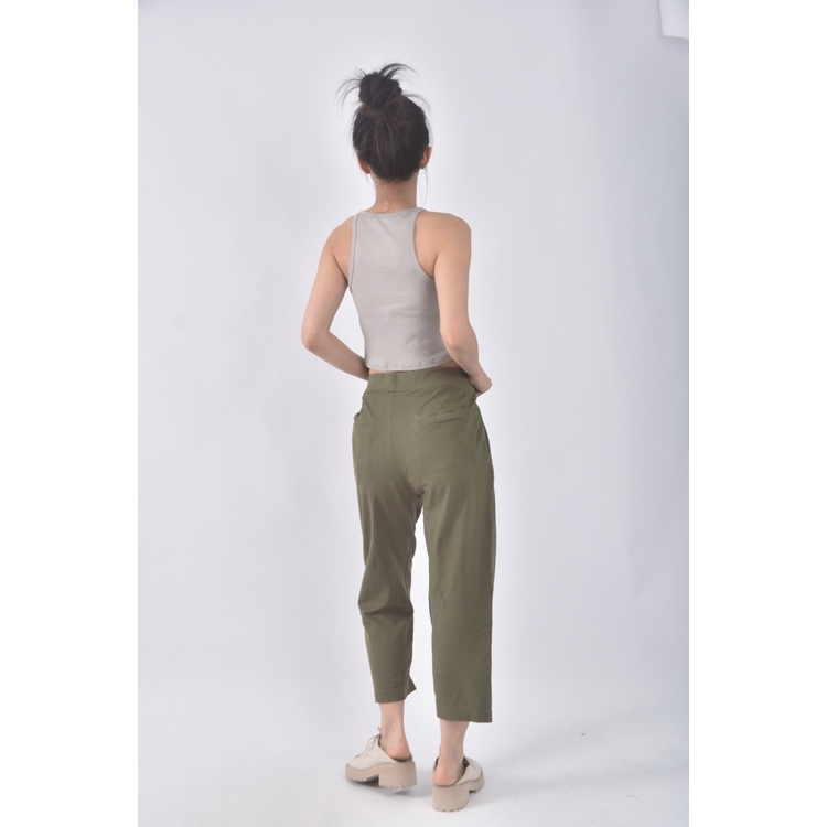 (XL) 101 original design高腰質感綠色短褲二手衣, , large