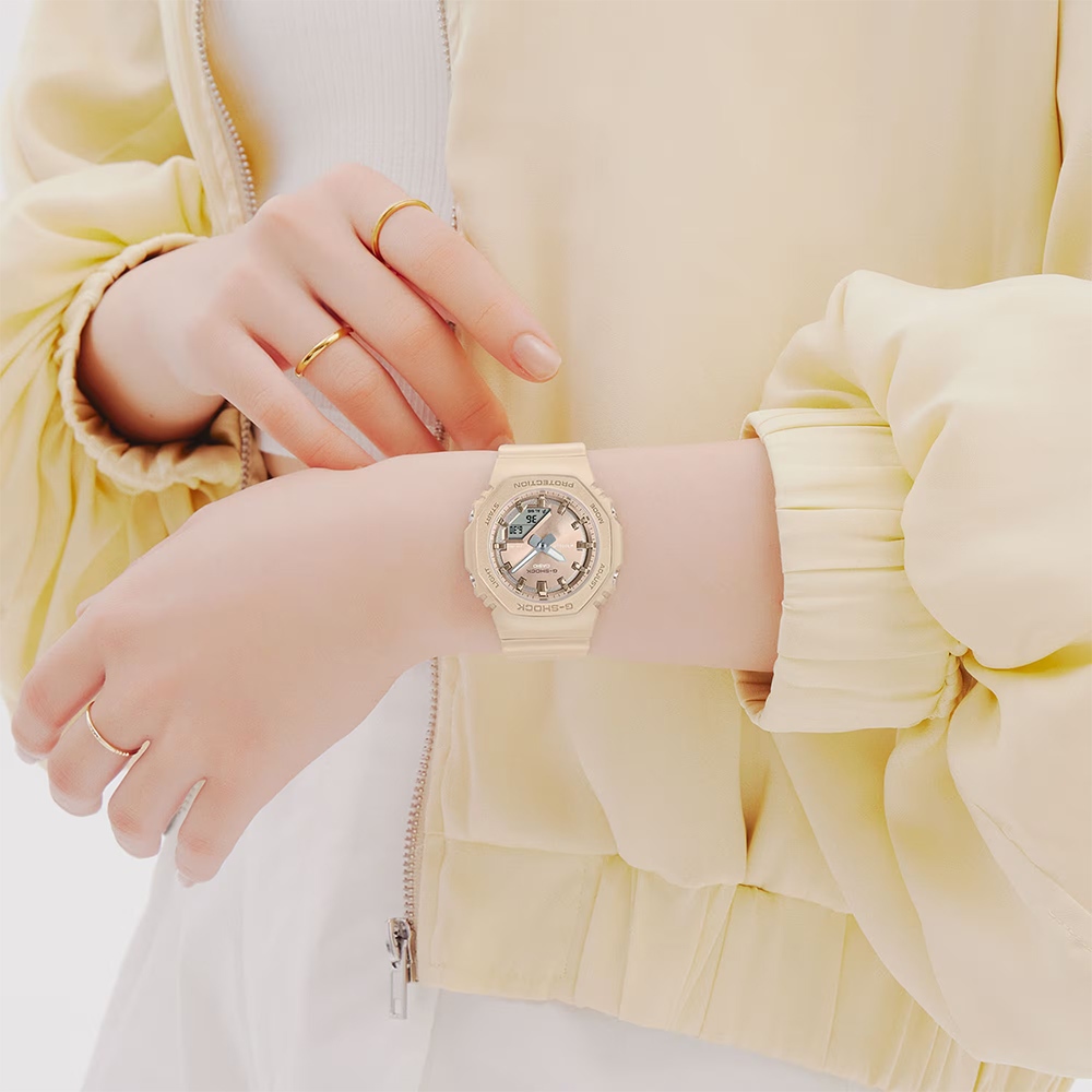 CASIO 卡西歐 G-SHOCK 珍珠光系列八角手錶 女錶 GMA-P2100ST-9A, , large