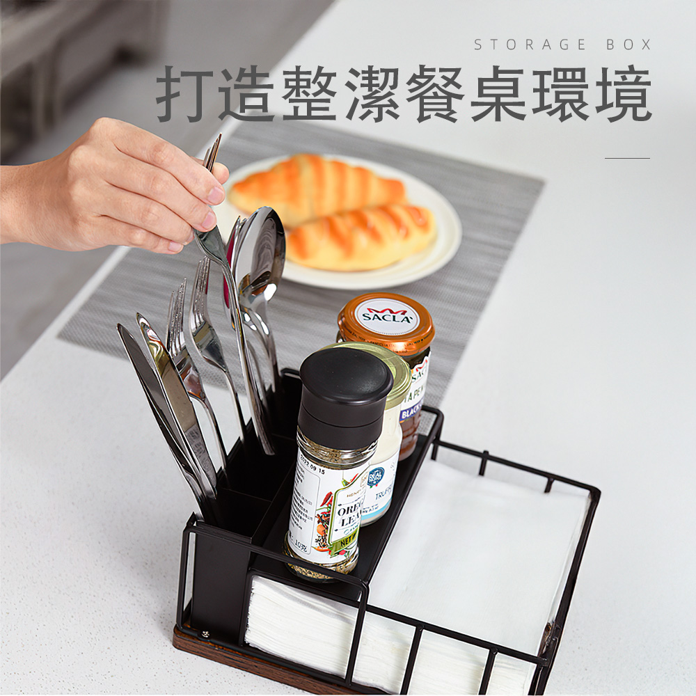 【上手家居】餐具餐巾面紙盒 白色(餐巾紙架/紙巾盒/桌面紙巾盒/紙巾架/面紙架), , large