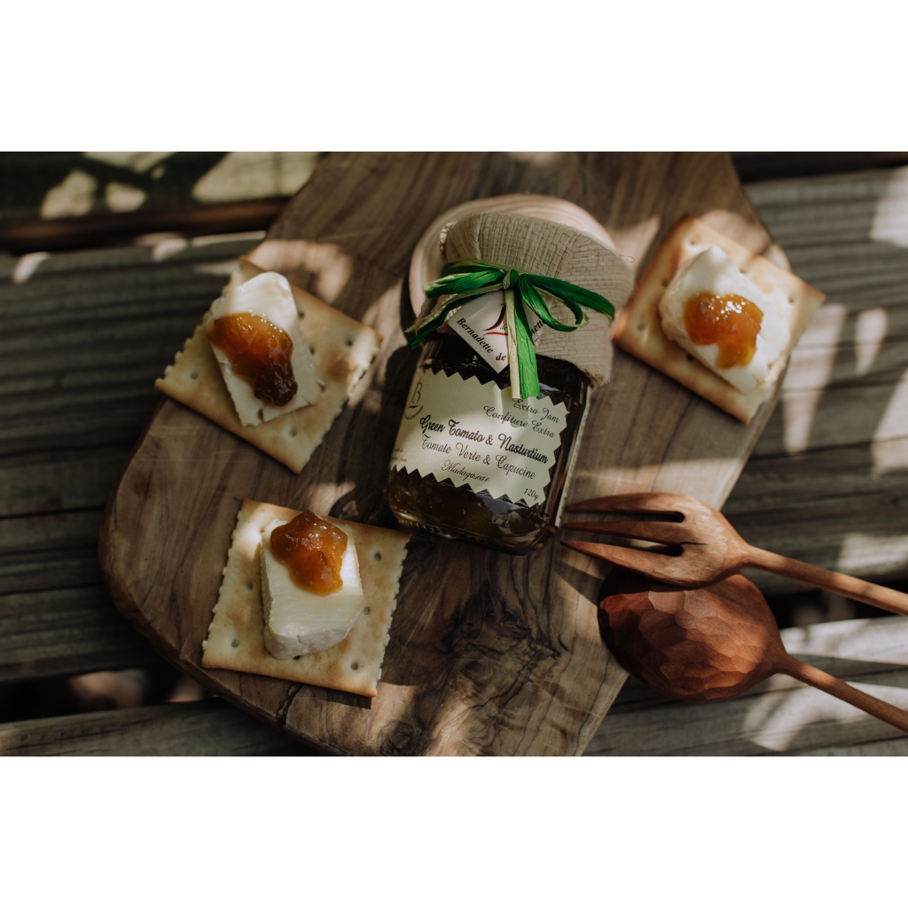 【 B de L小銅鍋 】120g 綠番茄&旱金蓮果醬 100%天然/手工製作/貴族秘密食譜, , large