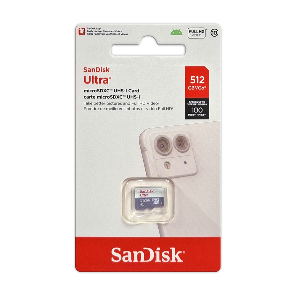 SanDisk ULTRA 512G UHS-I C10 microSDXC, , large