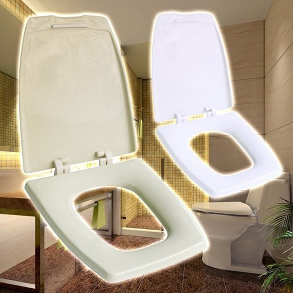 GS MALL 台灣製造 通用型方型下鎖式馬桶蓋 適用TOTO 電光 和成 通用馬桶蓋 下鎖式馬桶蓋 馬桶 方型馬桶蓋, , large