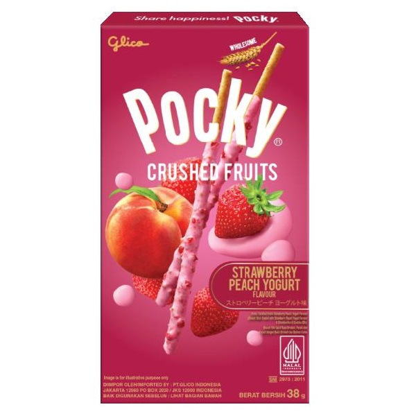 Pocky Crushed Fruit Strawberry Yogurt, , large