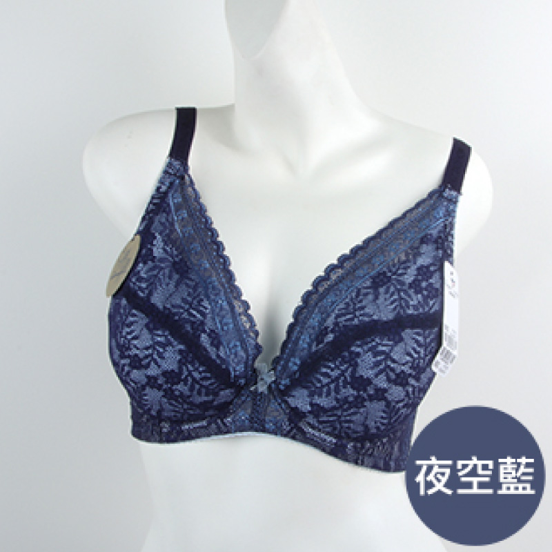 [WINIBRA] Made in Taiwan, Underwire, Side Support and Centering, Full Coverage, Plus Size C~G Cups, Midnight Blue, Size (G44), , large