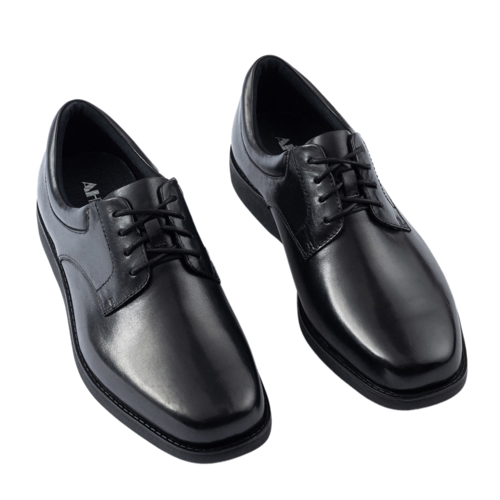 【AHbuffett防滑鞋】AH-18 防滑 牛皮 王子鞋 EVA鞋底 寬楦 真皮皮鞋 氣墊腳感 男鞋 防滑工作鞋 止滑鞋 上班族 餐廳外場, , large