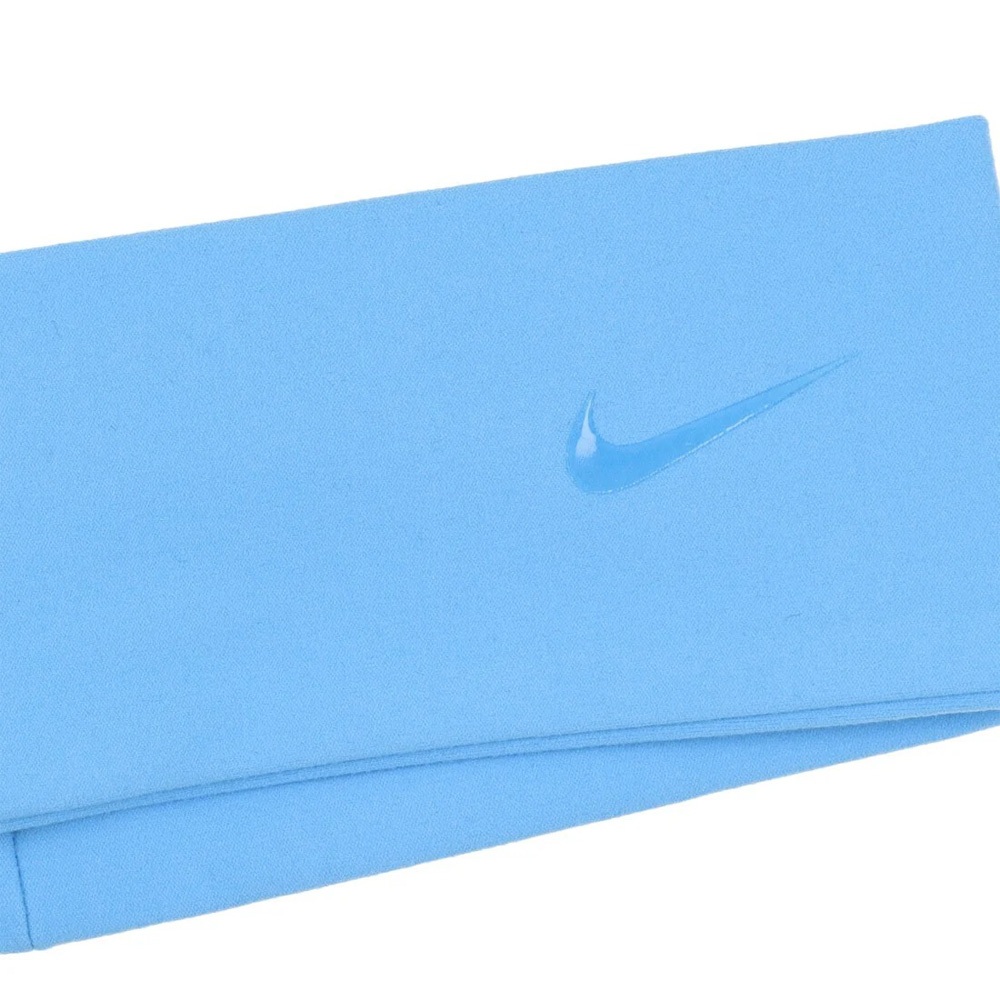 NIKE FURY ELEVATE 頭帶 運動頭帶 止汗髮帶 健身 訓練 慢跑 運動 吸濕 排汗 乾爽 柔軟 刷毛 藍, , large
