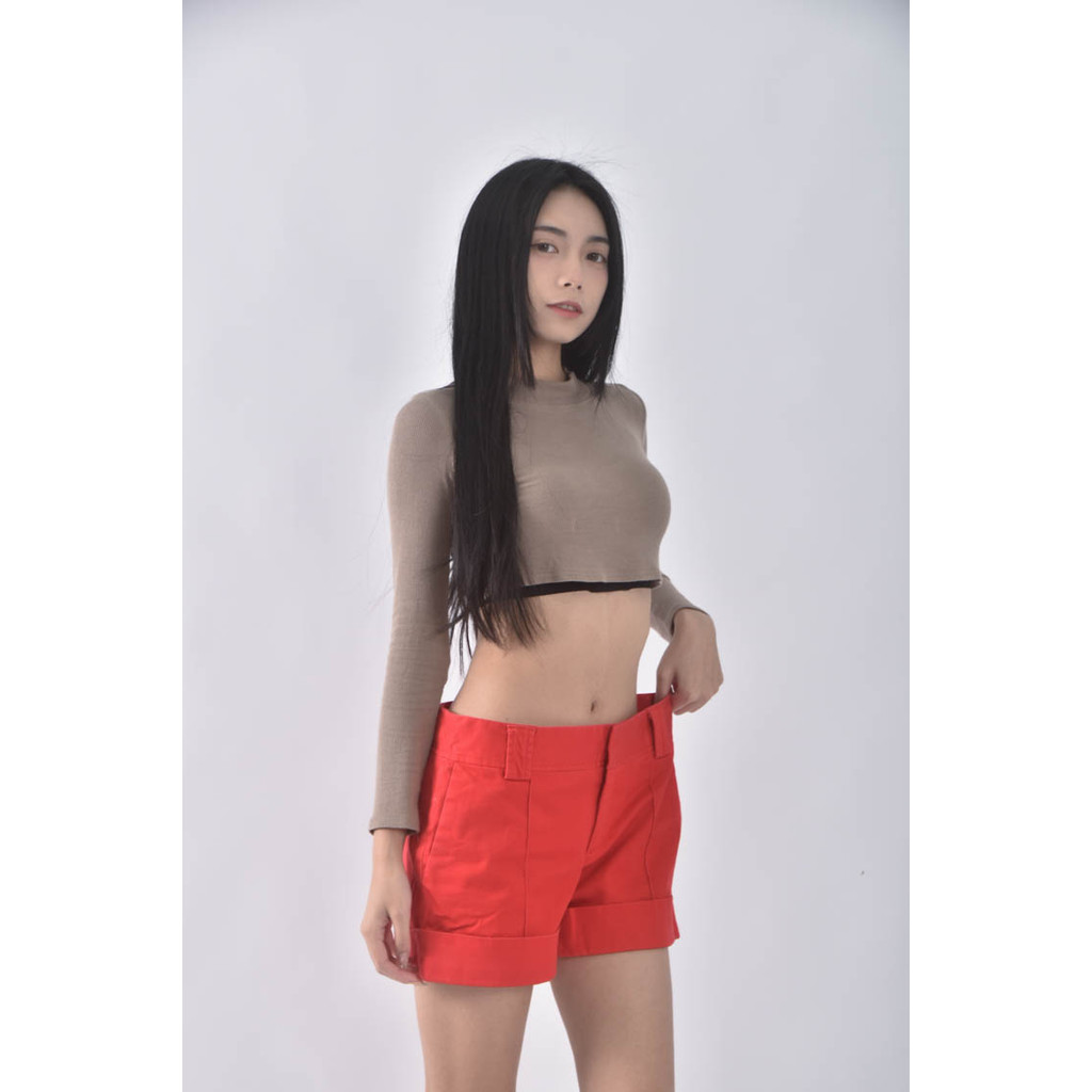 (2XL) zara寬版紅色短褲二手衣, , large