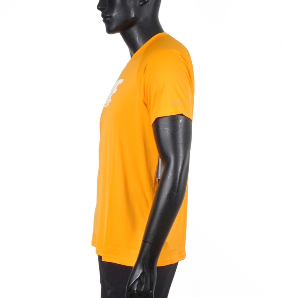 Nike Sunset Logo 男 短袖 上衣 T恤 抗UV 速乾 運動 訓練 戲水 黃 [NESSC690-724], , large
